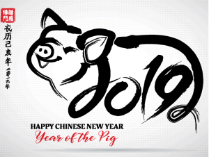Year of the Pig image for client email
